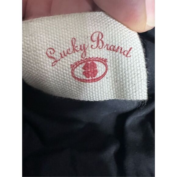 Lucky Brand Black Italian Lamb Leather Shoulder Crossbody Bag - Picture 9 of 13